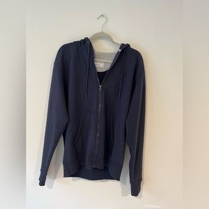 ZIP UP HOODIE (BLUE)